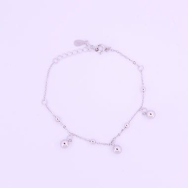 Sterling Silver Bead Charm Bracelet