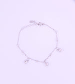 Sterling Silver Bead Charm Bracelet