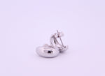Sterling Silver Domed Earrings