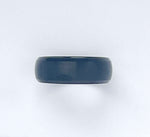 Black Rounded Brushed Tungsten Ring