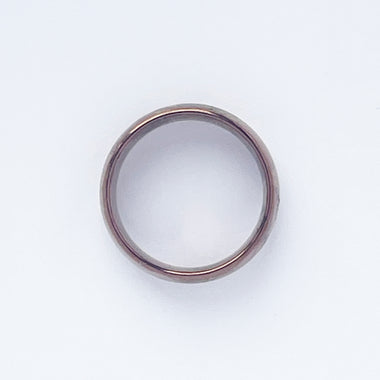 Bronze Rounded Polished Tungsten Ring